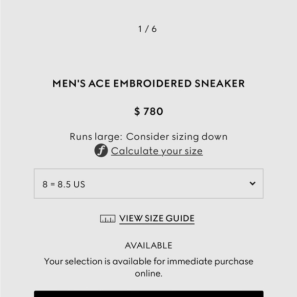 Gucci ace bee embroidered sneaker - Picture 13 of 13